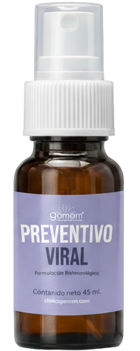 Frasco en spray de Preventivo Viral de Clínica Gamam (45 ml). Formulación biotecnológica diseñada para estimular el sistema inmunológico y prevenir enfermedades respiratorias en Tlalnepantla de Baz.