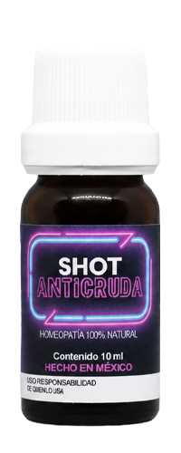 Frasco de Shot Anticruda de Clínica Gamam (10 ml). Fórmula de homeopatía 100% natural enfocada en el cuidado del hígado y prevención de problemas hepáticos en Tlalnepantla de Baz.